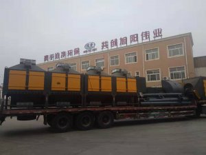 河南郑州60000m³/h催化燃烧设备装车发货用于VOCs废气治理