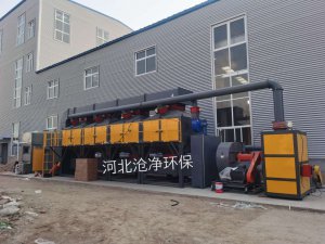 河南60000m³/h家具厂喷漆行业安装催化燃烧设备