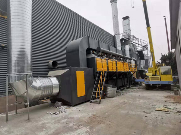 上海60000m³/h催化燃烧设备用于机械喷漆废气治理